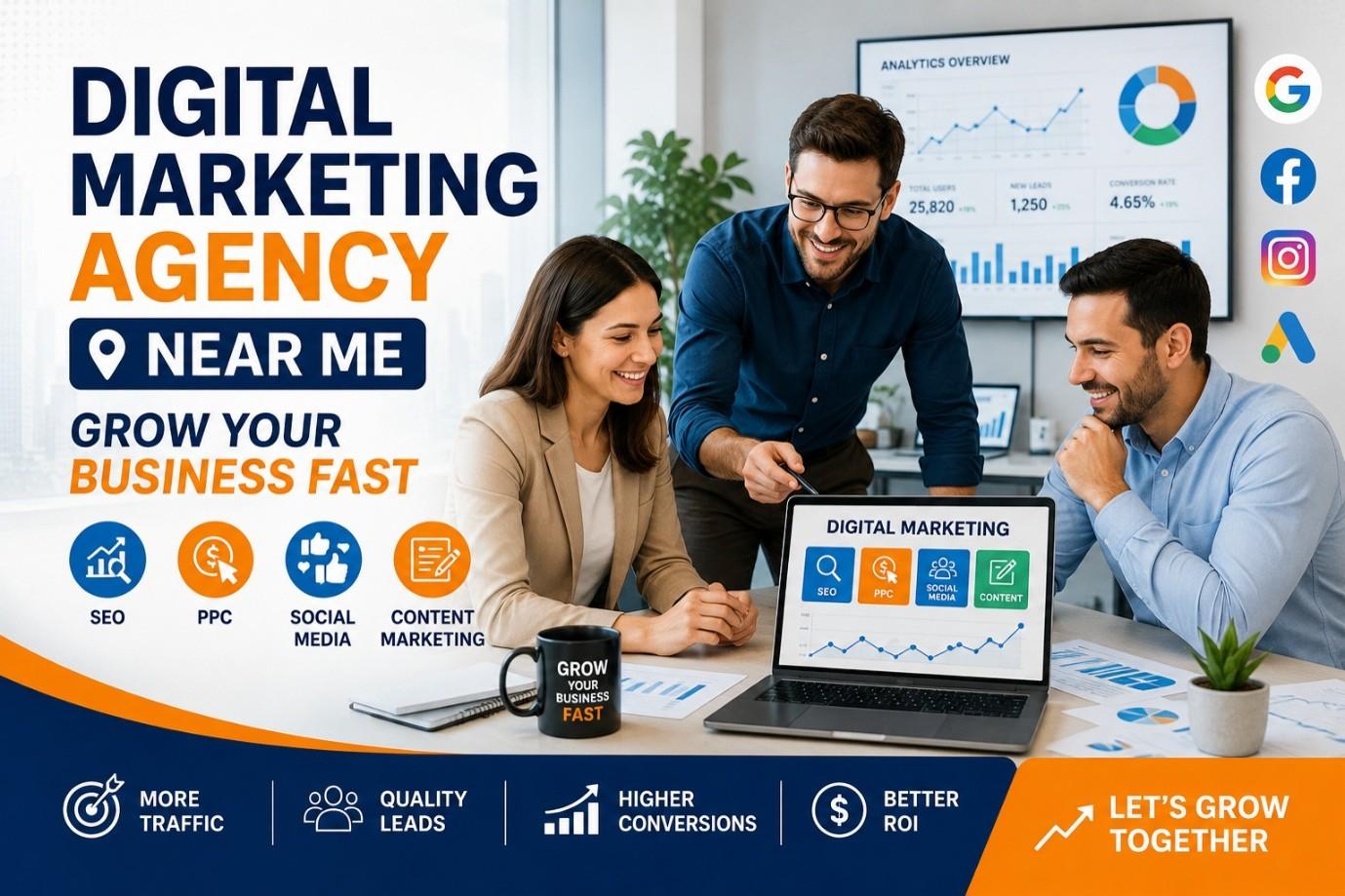 Digital Marketing Agency Near Me – Business Growth Experts