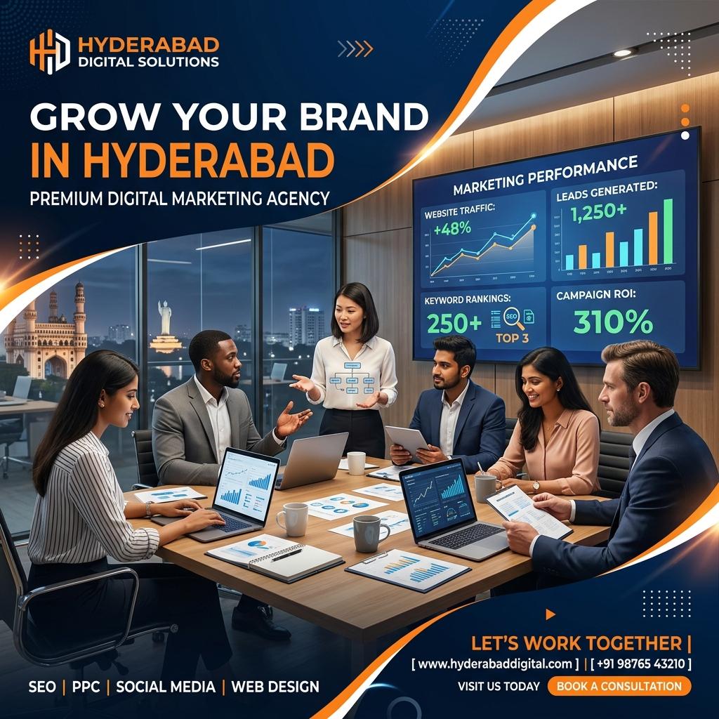 Best Digital Marketing Agency Hyderabad helping businesses grow through SEO, PPC, and social media marketing.